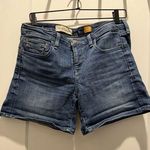 Pilcro and the Letterpress Anthropologie 29 Blue Denim Shorts 5 Pockets Zip 5” Photo 0