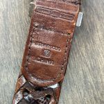 Fossil Vintage  Leather Braided Belt Women's‎ Size Medium Brown Silver Hardware Photo 5