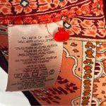 Anthropologie  Maeve Rila Border Orange Purple Blouse Sz 4 3/4 Sleeve Boho Photo 10