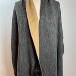 ZARA Blanket shawl reversible camel and grey soft cozy warm Photo 1