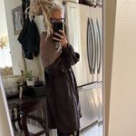 Exaggerated, oversized reversible hooded rain coat black or bronze brown so cool Size undefined Photo 2