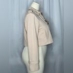 ZARA  Women Cropped Trench Jacket Beige Double-Breast (1111) Photo 3
