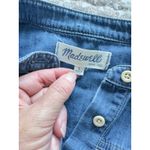 Madewell  Downshift Denim Popover Top Size Cotton Size Large Photo 2