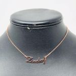 Sterling Silver “LINDSAY” rose gold  name necklace Photo 4