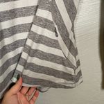 Lululemon Women 4 Race Your Pace 1/2 Zip Pullover Marshmallow Stripe Double Zip Photo 5