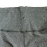 Lululemon  Womens Cropped Capri Leggings Dark Gray Black Logo 6 Photo 5