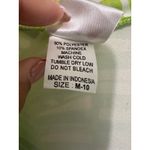 Hula Bay Hawaiian Tropical Lime Green Banana Leaves Stretch Open Cardigan M Size M Photo 5