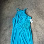 David's Bridal  Halter Maxi Dress SIZE 6 Photo 1
