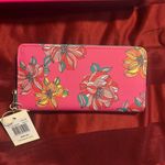 Trina Turk Pink Wallet with Floral Design Photo 3