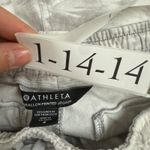 Athleta Pants Women Size 6 Farallon Grey White Printed Jogger Cotton Spandex Photo 5