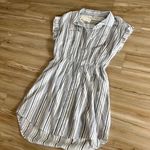 Striped Collared Short Dress Multi Size L Photo 2
