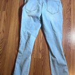 Maison Jules  Sz 4 Light Blue Women's Jeans with ribbon tie bottoms. Photo 3