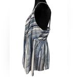 Motherhood Maternity Plus Size Blue White Cotton Striped Casual Cami Top Photo 3