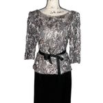 Alex Evenings  black and silver two-piece evening wear‎ Photo 3