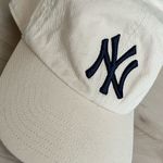 Genuine Merchandise Cream Baseball Cap with NY Navy Logo Photo 1