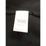 Appleseed’s Black Contrast Trim Cardigan L Button Front Cotton Nylon Sweater Size L Photo 5
