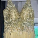 Prom Dress Yellow Size 0 Photo 2