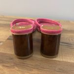 ALOHAS  Indiana Mule High Heel Suede Sandals Fuchsia Pink Photo 4