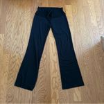 T Party Fashion T Party Black Flare Yoga Pants with Fringe Hem Size Small Photo 1