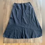 Free People  Black Cotton Skirt - Size L Photo 2