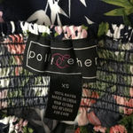 Polly & Esther Tropical Floral Smocked Off The Shoulder Crop Top XS Photo 6