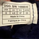 UGG   Isla Navy Cable Knit  suede Women's Boots size 6 Photo 8