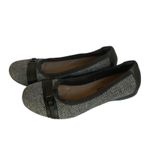 Clarks Ballet Flats Women’s Size 8.5 Cushion Soft Gray Black Everyday Photo 1