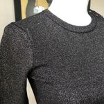 Vince Camuto NWT  Black Gold Sparkle Metallic Dress XS Photo 4