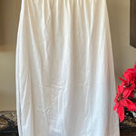 Vassarette Vintage  Nylon Off White Midi Slip Photo 0
