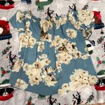 Peach Love Floral Flowy Blouse Photo 0