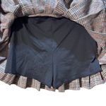 NWT MakeMeChic Apricot Plaid Pleated Mini Skort Drop Waist A Photo 7