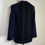 Banana Republic Black And Blue Cable Knit Sweater Cotton Women’s Size Small Photo 4