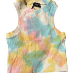 White Fox Boutique White Fox top tank cropped stretch XS stretch ribbed sleeveless NEW Photo 0