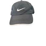 Nike Golf Hat Cap Black adjustable velcro strapback drift air vents white swoosh Photo 1