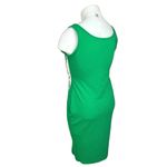 Boohoo  Green Sleeveless Asymmetrical Button Slit Mini Bodycon Tank Dress Size 14 Photo 1
