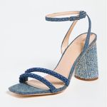 Sam Edelman $160  Blue Wash Beaded Woven Kia Denim Sandal Size 6 Photo 4