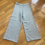 ZARA  women’s cozy lounge wool blend wide leg pants casual Sz Large beige Photo 3