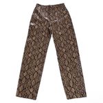 ZARA  Faux Leather High-rise Snake Print
Pants(Size XS) Photo 1