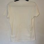 Tommy Hilfiger Thick White Cotton V-Neck T Shirt Short Sleeves Large Photo 4