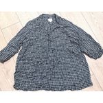Ingrid & Isabel Maternity XXL Black White Plaid Babydoll Top Shirt Gray Sweater Photo 2