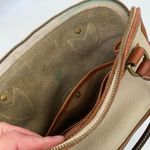 Dooney & Bourke Cream Leather Cross Body Top Handle Bag Photo 4