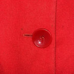 Guess  Wool Blend Red Peacoat Jacket Size S Photo 5