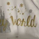 Spirit Jersey Walt Disney World Holiday Silver Gold Christmas Castle Velour - M Photo 6
