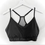 Victoria's Secret Victoria’s Secret PINK Black Mesh Racerback Sports Bra - V-Neck - Large Photo 0