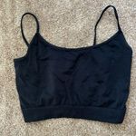 Skinny Strap Seamless Brami Black Photo 0
