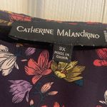 Catherine Malandrino Catherine‎ Maladrino chiffon floral ruffle blouse size 3X Photo 3