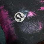 Lululemon Midnight Bloom Black Deep Fuschia wunder under crop Photo 1