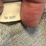 Vintage 80s Cropped Denim Jacket Studded Rhinestone Buttons USA Made Opal Size S Blue Photo 15