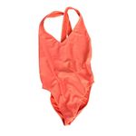Hollister NWT  Women's Orange V-Neckline One Piece Swimsuit Size Medium Photo 2