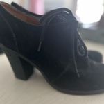 Lucky Brand  Black Suede Heeled Booties Photo 1